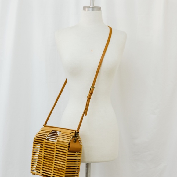 Gilly Rectangular Bamboo Purse Crossbody - Picture 6 of 7